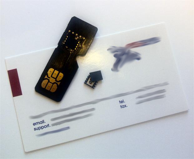 File:Locale RS6 Embedded SIM from M2M supplier Eseye with an adapter board for evaluation in a Mini-SIM socket blurred.jpg