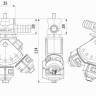 Маятникова форсунка прохідна 0-100/GW08/P (Система Arag)