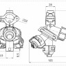 Форсунка 3-позиційна AP0-100/G09 PROLINE на трубу (Стандарт Arag)