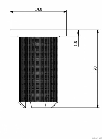Ситечко форсунки mesh 80 PROLINE 0-102/08PRO80